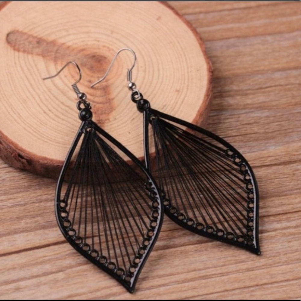 Women Alloy Leaf Stud Dangle Earrings (3/$25 jew)